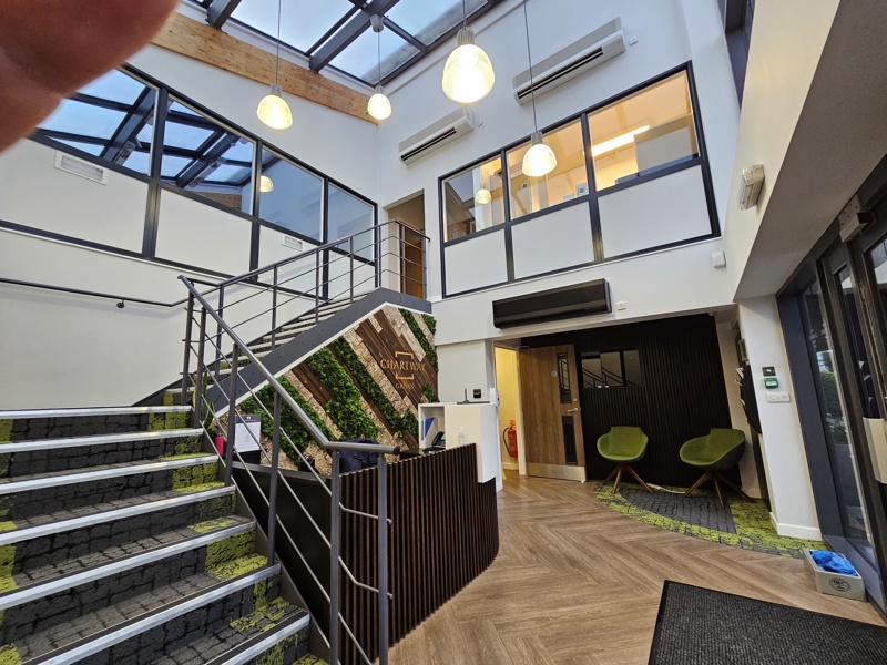 View of reception area at Block Management HQ Penelope House