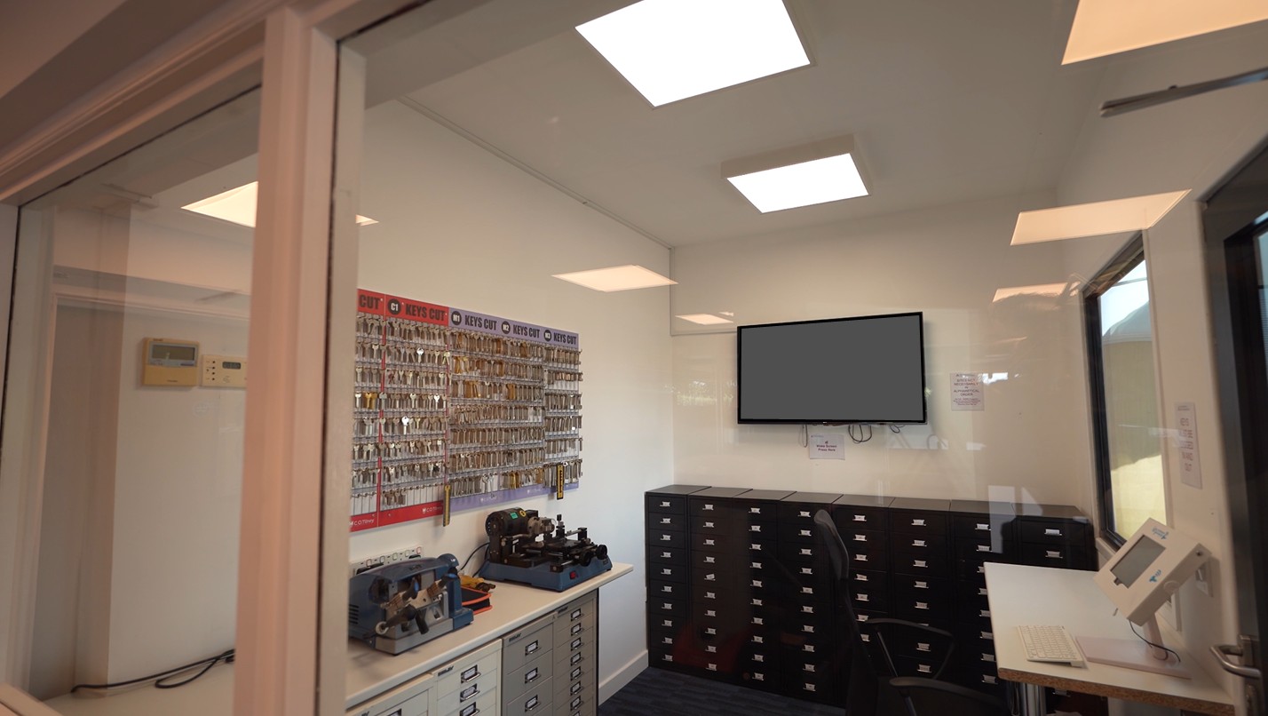 Key Zone where keys are stored, managed and even spare keys can be cut.