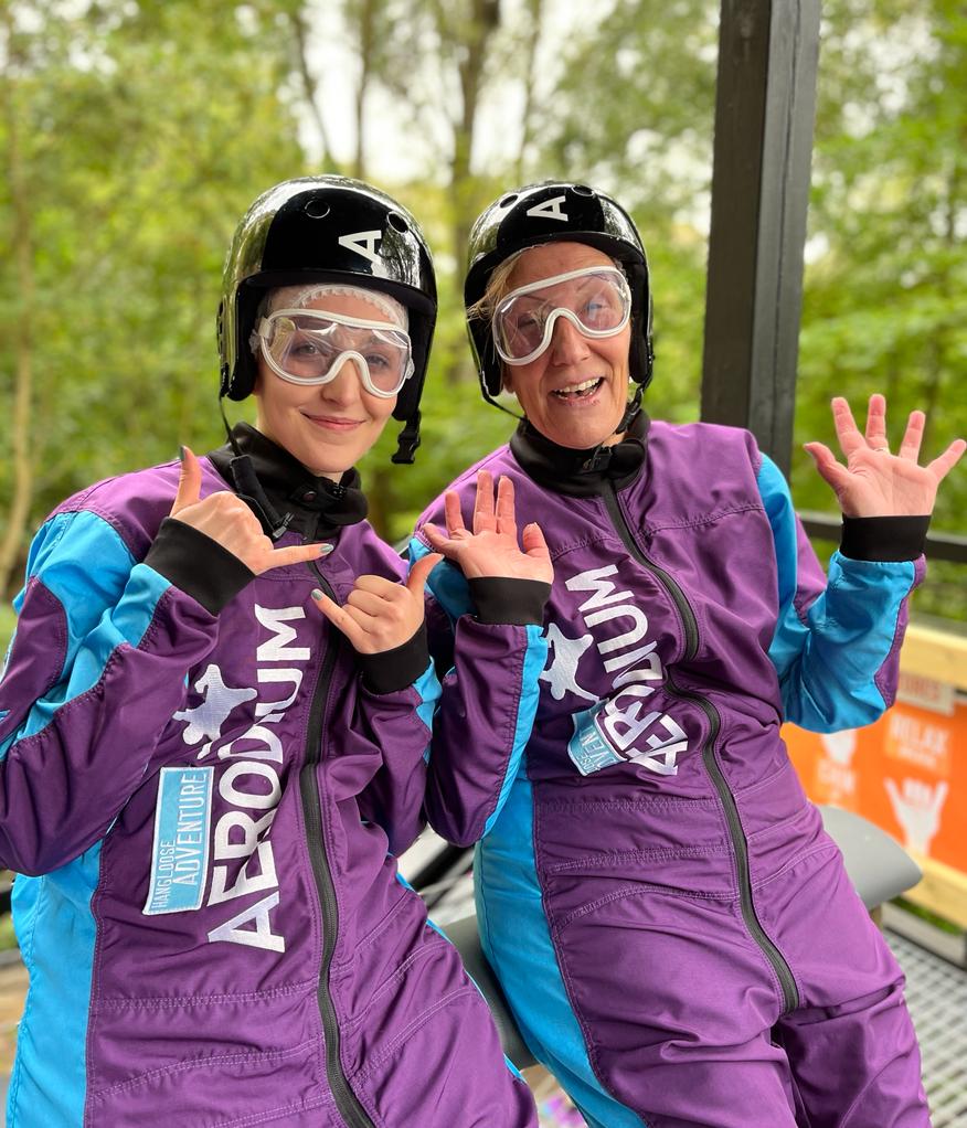 Enjoying Skydiving